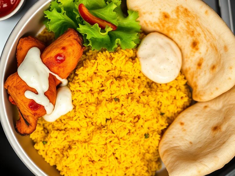 NYC Halal Cart Chicken & Rice (NYC Street Cart Copycat) | NoFluff Kitchen